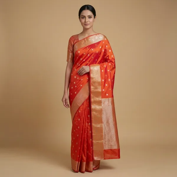 Orange_Premium_And_Fancy_Design_Synthetic_Silk_Saree_For_Women