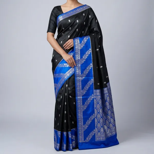 Black_Premium_And_Fancy_Design_Katan_Silk_Saree_For_Women
