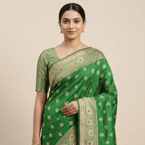 Green_Premium_And_Fancy_Design_Katan_Silk_Saree_For_Women