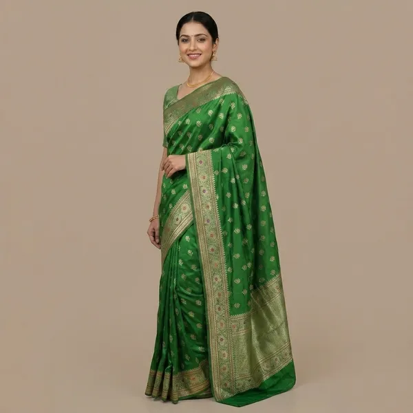 Green_Premium_And_Fancy_Design_Katan_Silk_Saree_For_Women
