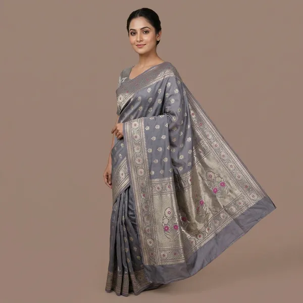 Grey_Premium_And_Fancy_Design_Katan_Silk_Saree_For_Women