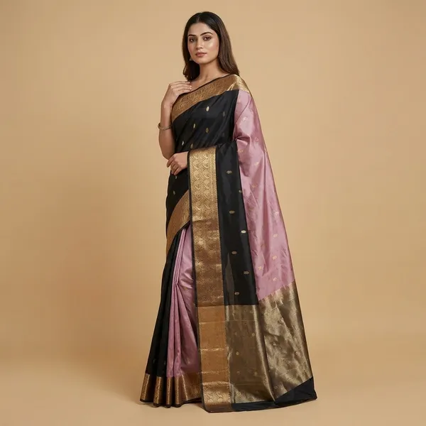 Black_Premium_And_Fancy_Design_Tissue_Silk_Saree_For_Women