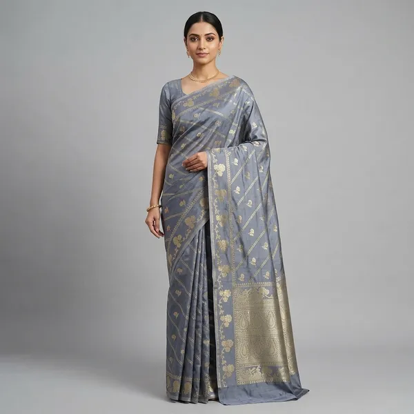 Navy_Blue_Premium_And_Fancy_Design_Synthetic_Silk_Saree_For_Women