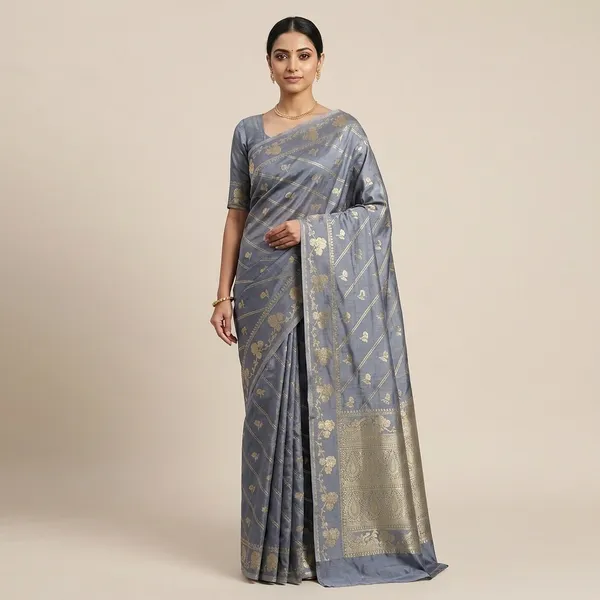 Navy_Blue_Premium_And_Fancy_Design_Synthetic_Silk_Saree_For_Women