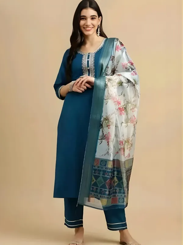 Blue_Straight_Kurta_Set_for_Women