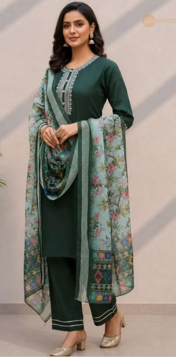 Green_Cotton_Straight_Embroidered_3-Piece_Kurta_Set_For_Women