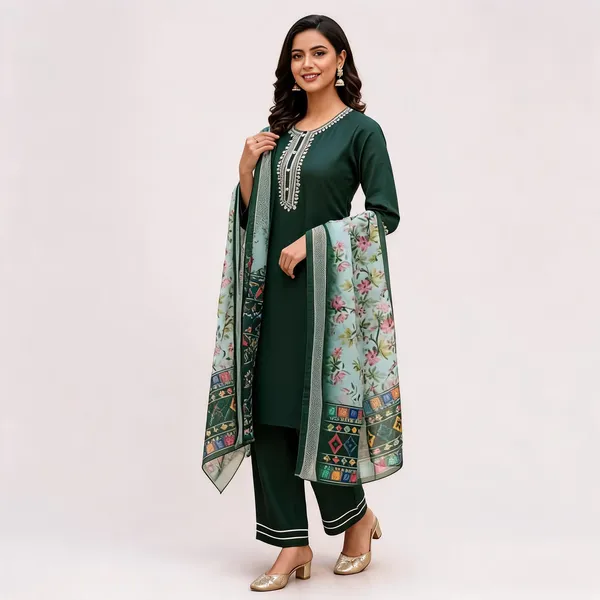 Green_Cotton_Straight_Embroidered_3-Piece_Kurta_Set_For_Women