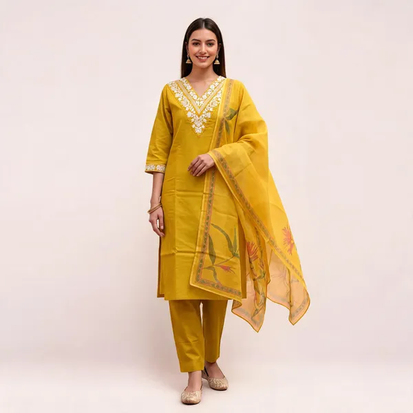 Yellow_Rayon_Straight_Floral_Embroidered_3-Piece_Kurta_Set_For_Women