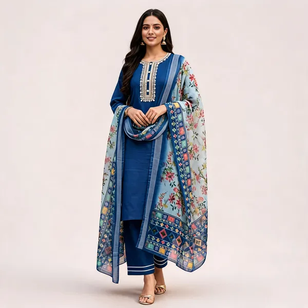 Blue_Cotton_Straight_Embroidered_Floral_Dupatta_3-Piece_Suit_For_Women