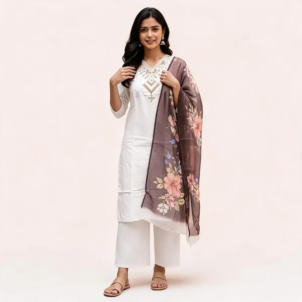 White_Rayon_Slub_Straight_Embroidered_3_Piece_Suit_With_Dupatta_For_Women
