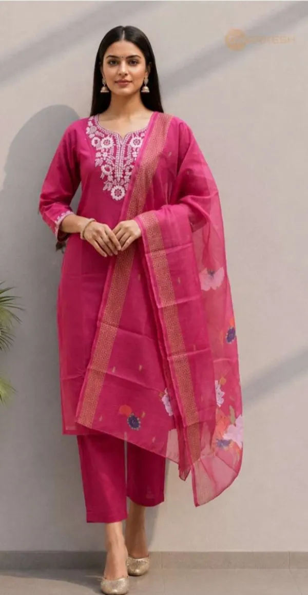 Pink_Rayon_Straight_Embroidered_3-Piece_Kurta_Set_For_Women