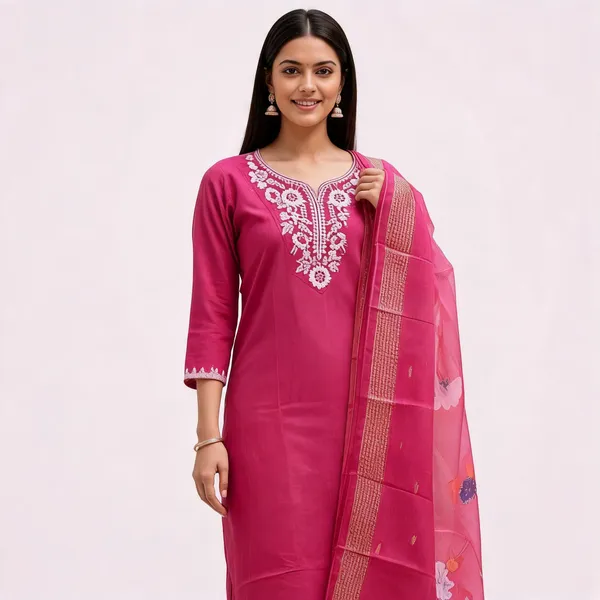 Pink_Rayon_Straight_Embroidered_3-Piece_Kurta_Set_For_Women