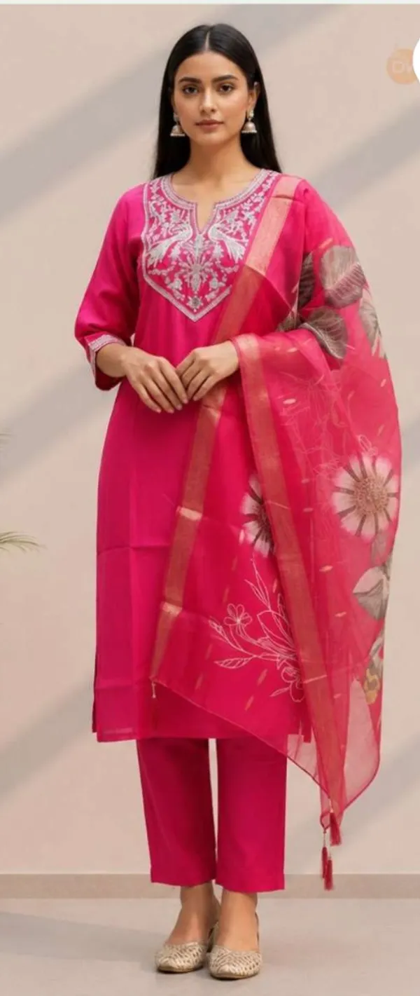 Pink_Roman_Silk_Straight_Embroidered_Kurta_Pant_Dupatta_Set_For_Women