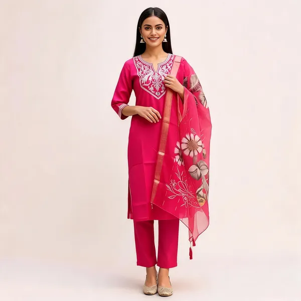 Pink_Roman_Silk_Straight_Embroidered_Kurta_Pant_Dupatta_Set_For_Women