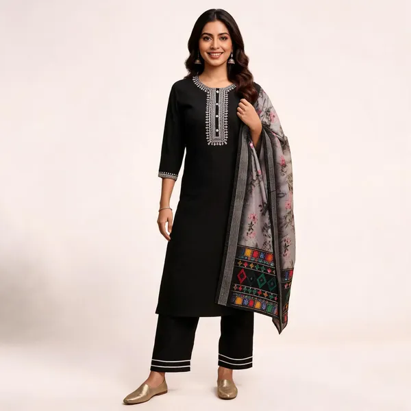 Black_Cotton_Straight_Embroidered_3_Piece_Suit_With_Dupatta_For_Women
