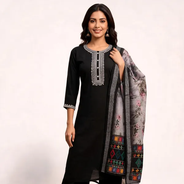 Black_Cotton_Straight_Embroidered_3_Piece_Suit_With_Dupatta_For_Women