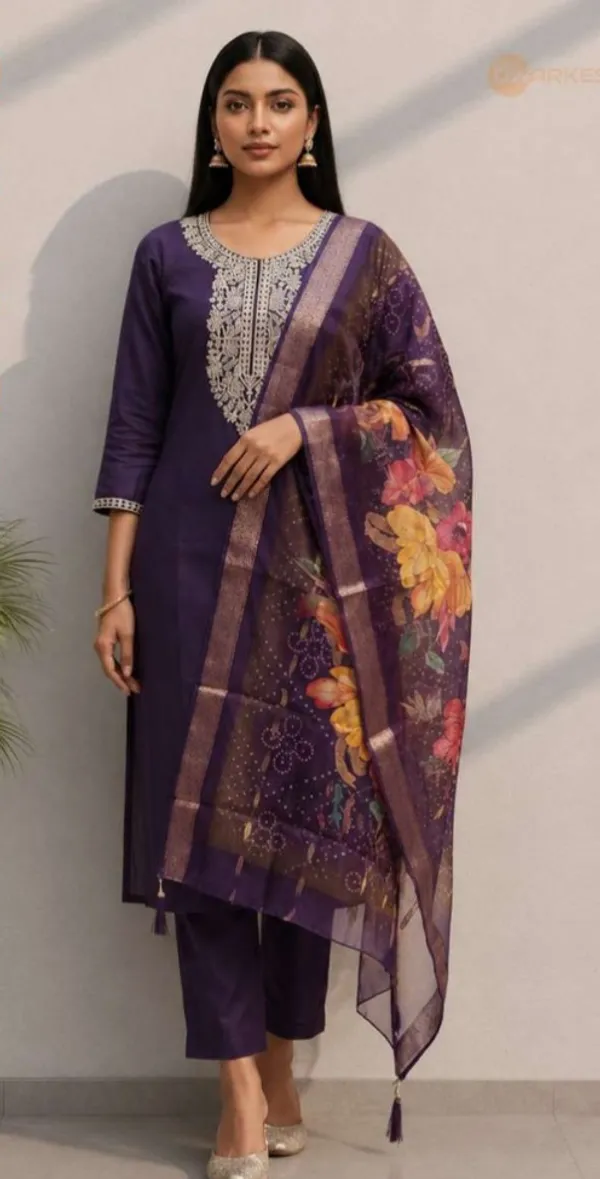 Purple_Roman_Silk_Straight_Embroidered_Kurta_Set_With_Dupatta_For_Women