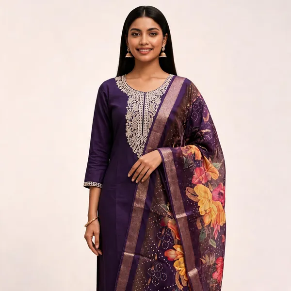 Purple_Roman_Silk_Straight_Embroidered_Kurta_Set_With_Dupatta_For_Women