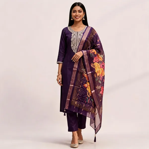 Purple_Roman_Silk_Straight_Embroidered_Kurta_Set_With_Dupatta_For_Women