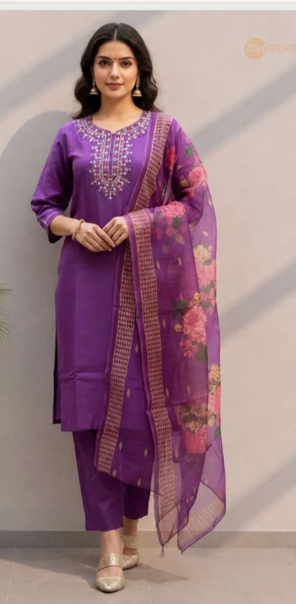 Purple_Rayon_Slub_Straight_Embroidered_3_Piece_Suit_For_Women