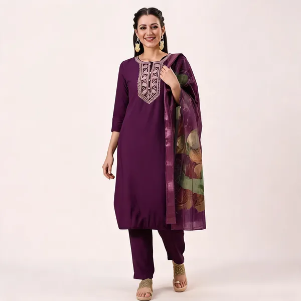 Purple_Cotton_Straight_Embroidered_3-Piece_Kurta_Set_For_Women