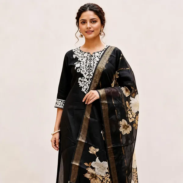 Black_Roman_Silk_Straight_Embroidered_3_Piece_Suit_For_Women