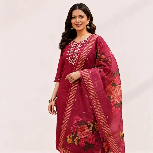 Maroon_Rayon_Slub_Straight_Embroidered_3_Piece_Suit_For_Women