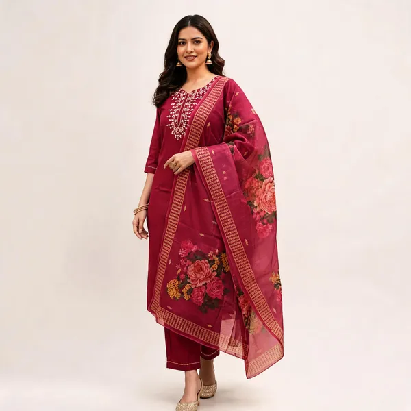 Maroon_Rayon_Slub_Straight_Embroidered_3_Piece_Suit_For_Women