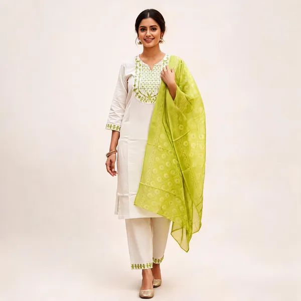 White_Rayon_Slub_Straight_Embroidered_Kurta_Palazzo_Set_For_Women