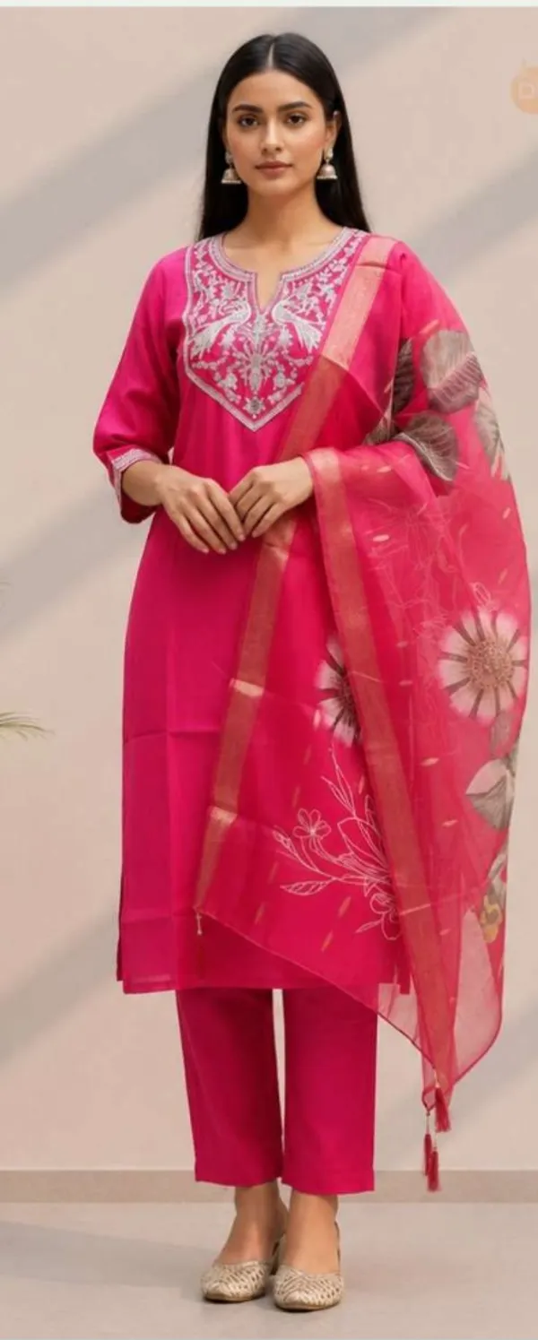 Pink_Roman_Silk_Straight_Embroidered_3_Piece_Suit_For_Women