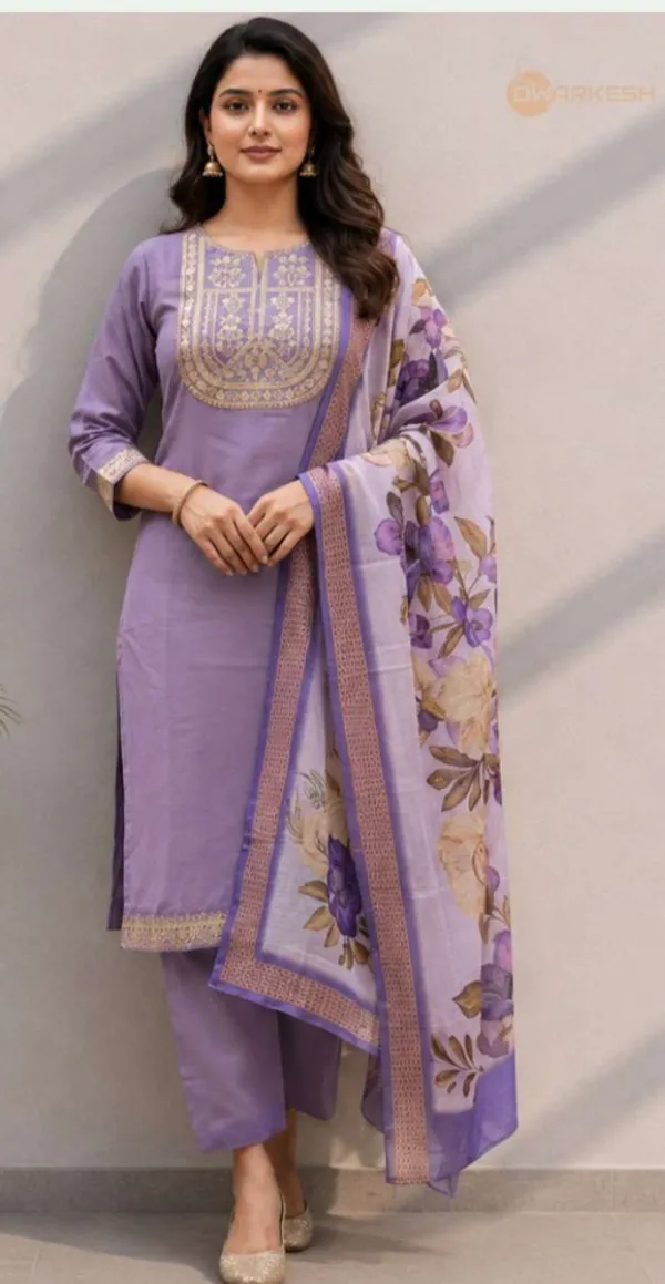 Purple_Rayon_Slub_Straight_Embroidered_3_Piece_Suit_For_Women