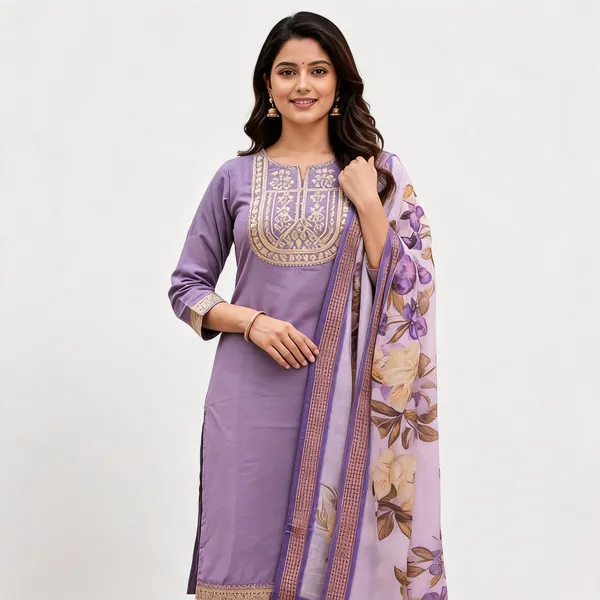 Purple_Rayon_Slub_Straight_Embroidered_3_Piece_Suit_For_Women