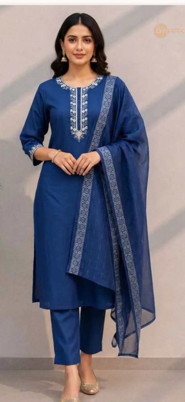 Blue_Rayon_Straight_Embroidered_3-Piece_Kurta_Set_For_Women