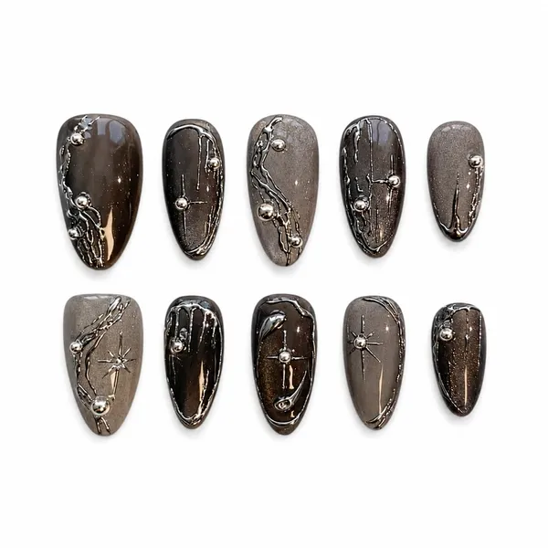 Cat_Eye_Press_On_Nails_Set_For_Women