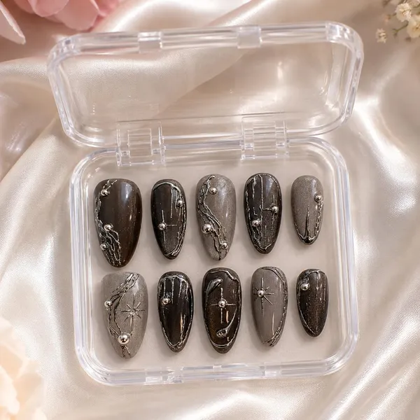 Cat_Eye_Press_On_Nails_Set_For_Women