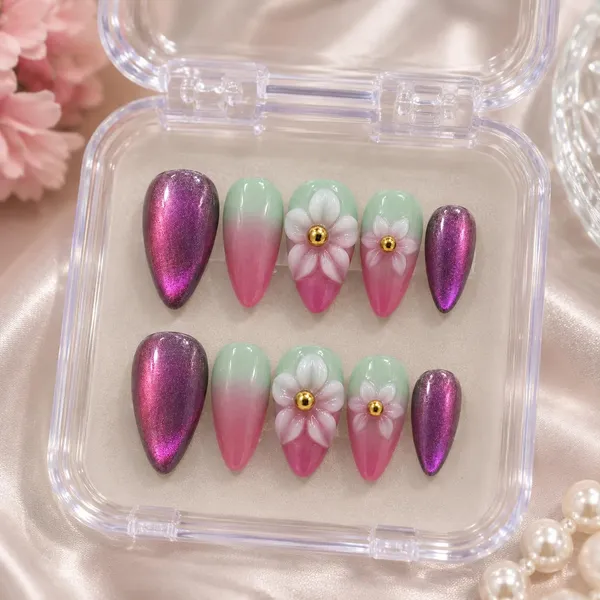 Cat_Eye_Press_On_Nails_For_Women