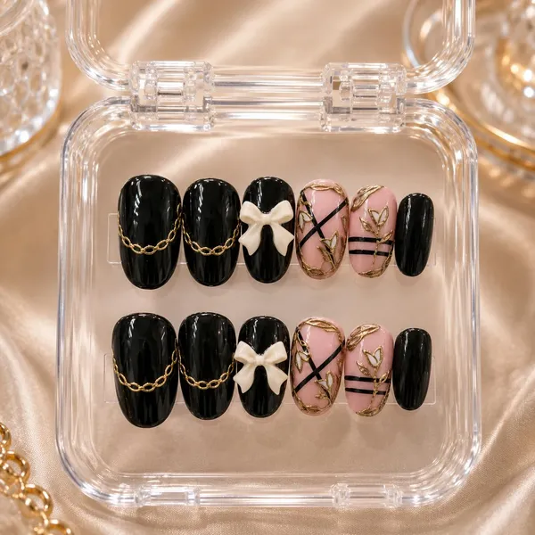 Cat_Eye_Press_On_Nails_Kit_For_Women