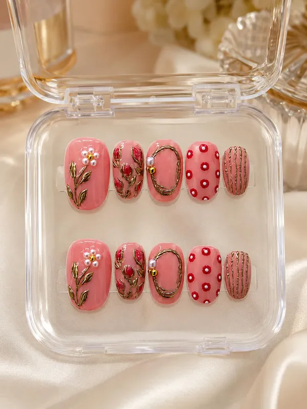 Cat_Eye_Press_On_Nails_Kit_For_Women