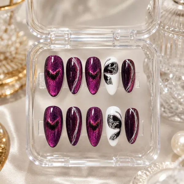 Cat_Eye_Press_On_Nails_Kit_For_Women