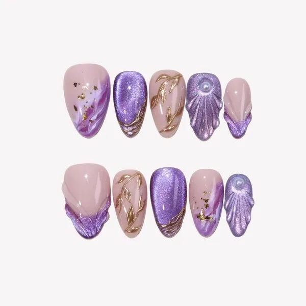 Abstract_Press_On_Nails_For_Women