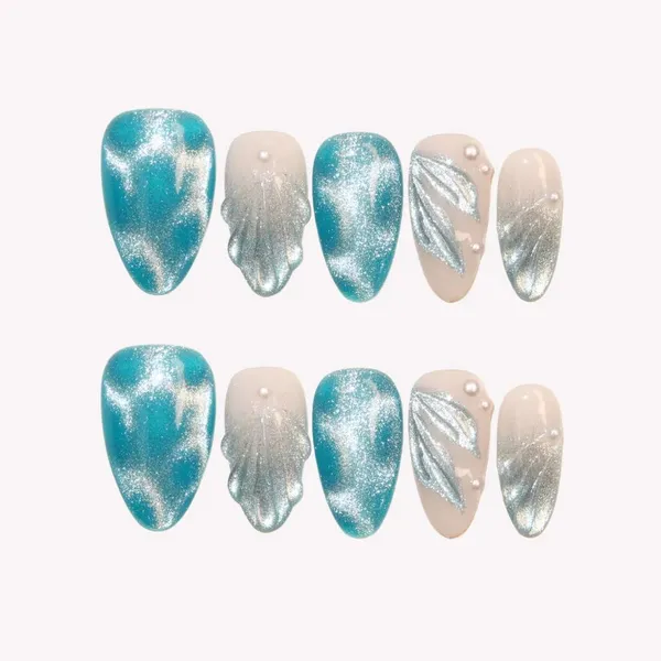 Abstract_Press_On_Nails_For_Women