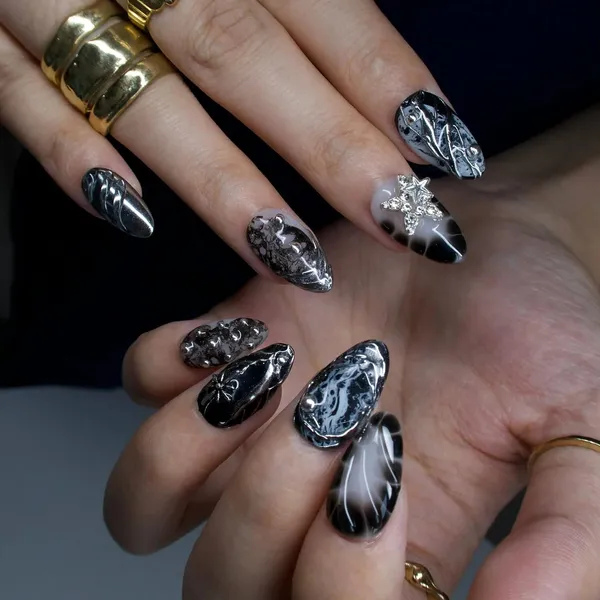 Abstract_Press_On_Nails_For_Women