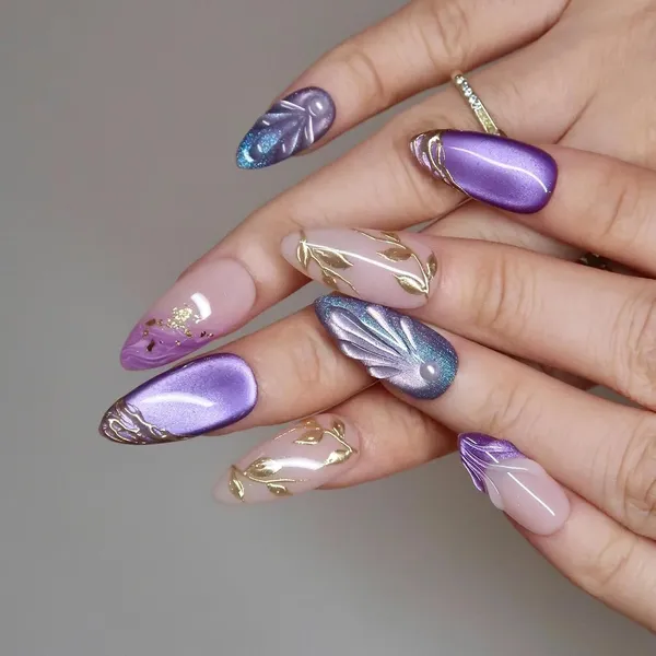 Abstract_Press_On_Nails_For_Women