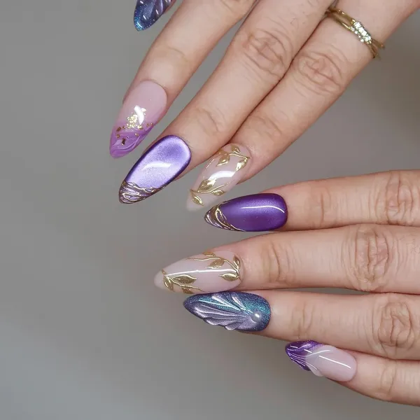 Abstract_Press_On_Nails_For_Women