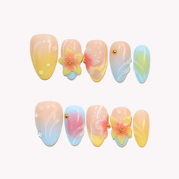 Abstract_Press_On_Nails_For_Women