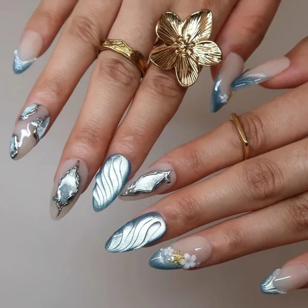 Abstract_Press_On_Nails_For_Women