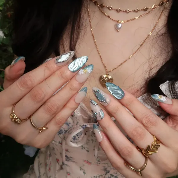 Abstract_Press_On_Nails_For_Women