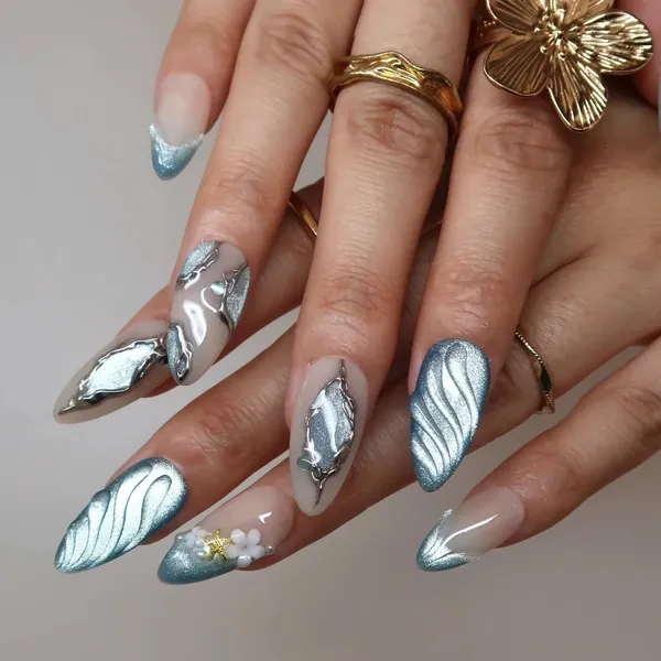 Abstract_Press_On_Nails_For_Women