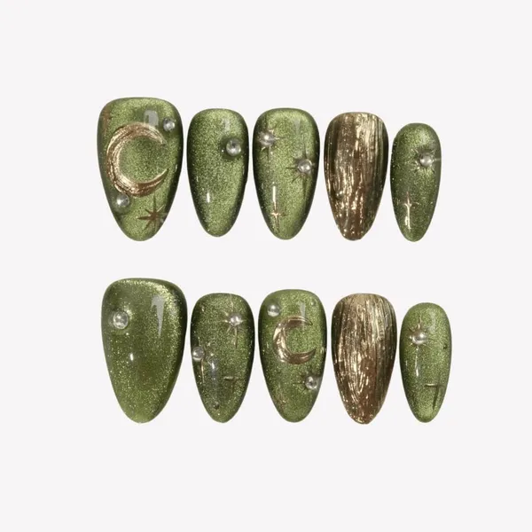 Abstract_Press_On_Nails_For_Women