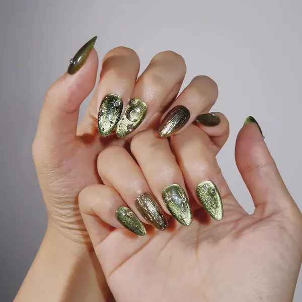 Abstract_Press_On_Nails_For_Women